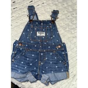 Osk Kosh B'Gosh Infant size 3 months Overalls 100 percent Cotton Star Shortall